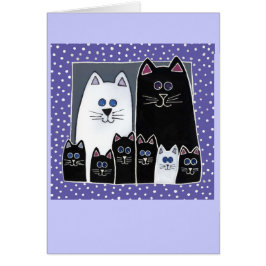 子猫家族のポートレート