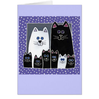 子猫家族のポートレート