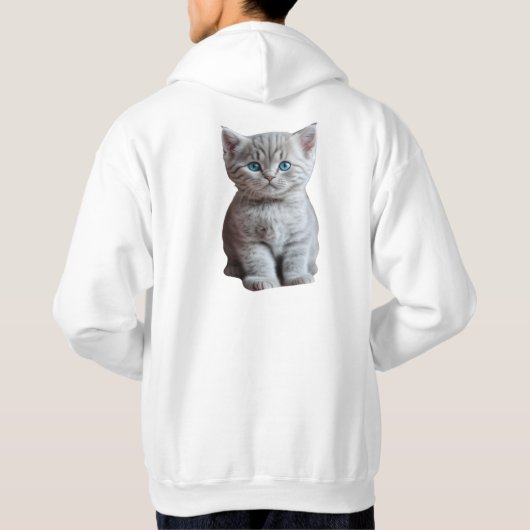 子猫恋人Tシャツ パーカ (裏面)