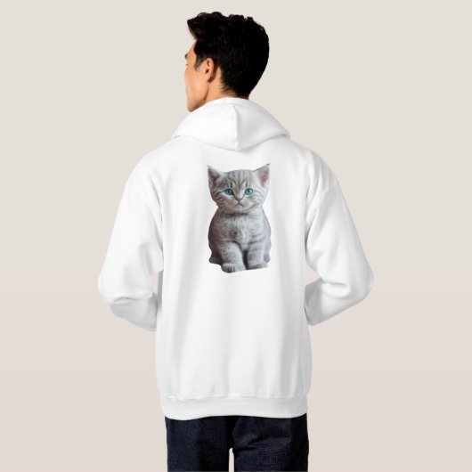 子猫恋人Tシャツ パーカ (裏面フル)