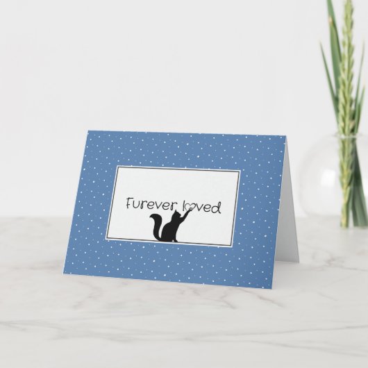 子猫悔やみや弔慰喪失 カード (正面)