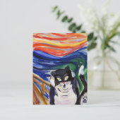 子猫悲鳴はがき ポストカード (スタンド正面)