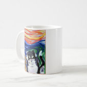 子猫悲鳴マグカップ コーヒーマグカップ (正面左)