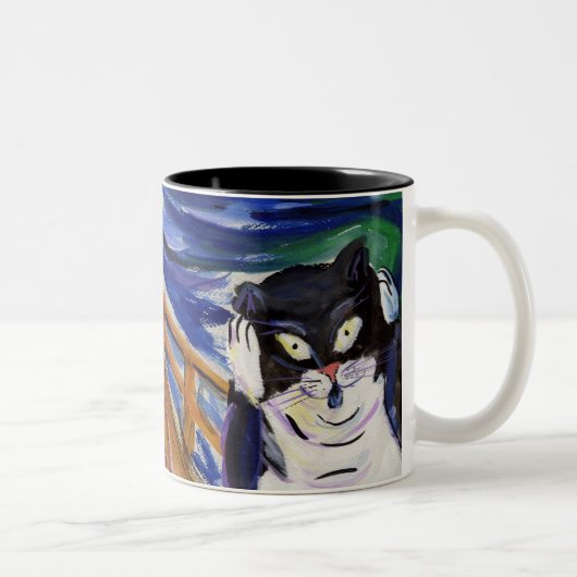 子猫悲鳴マグカップ ツートーンマグカップ (右)
