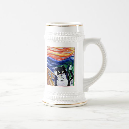 子猫悲鳴マグカップ ビールジョッキ (右)