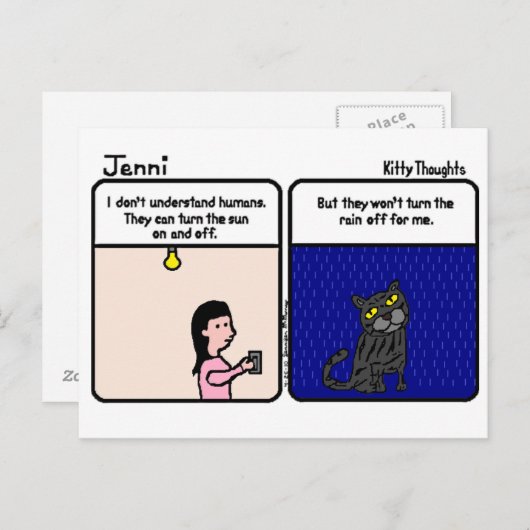 子猫想はがき ポストカード (正面/裏面)
