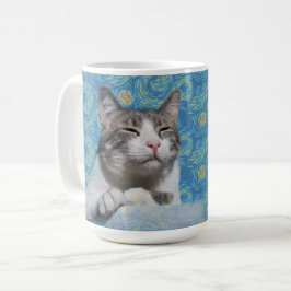 子猫星空の夜 コーヒーマグカップ