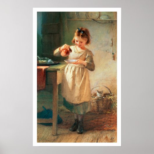 子猫朝食 ポスター (正面)