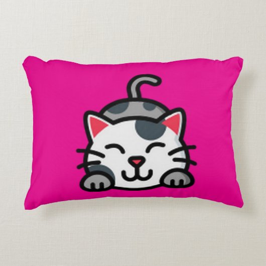 子猫枕 アクセントクッション (正面)