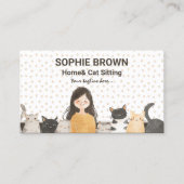 子猫水彩猫とホームシッター 名刺 (正面)