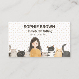 子猫水彩猫とホームシッター 名刺