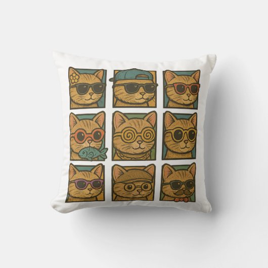 子猫熱狂するクラブ クッション (正面)