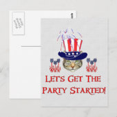 子猫独立記念日 ポストカード (正面/裏面)