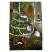 子猫猫のクリスマス ミディアムペーパーバッグ (裏面)