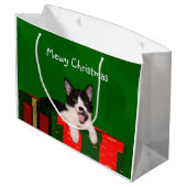 子猫猫のクリスマス ラージペーパーバッグ (裏面アングル)
