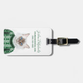 子猫猫のセーター|はあなたの名前を加えます ラゲッジタグ (正面横)