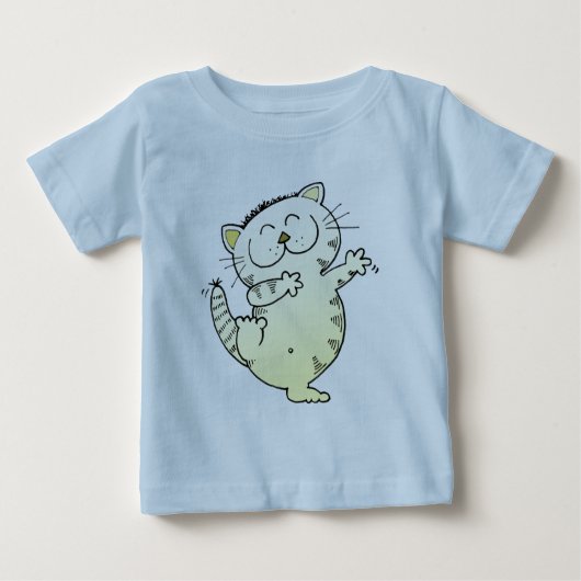 子猫猫のダンス ベビーTシャツ (正面)