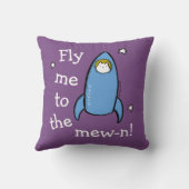 子猫猫の宇宙ロケットのパーソナライズな冒険 クッション (裏面)