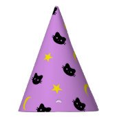 子猫猫の月および星のパーティーの帽子 パーティーハット (右)