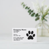 子猫猫の足のプリント 名刺 (スタンド正面)