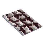 子猫猫はハートのイメージのパターンに直面します ノートブック (右側)