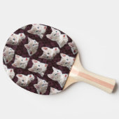 子猫猫はハートのイメージのパターンに直面します 卓球ラケット (横)