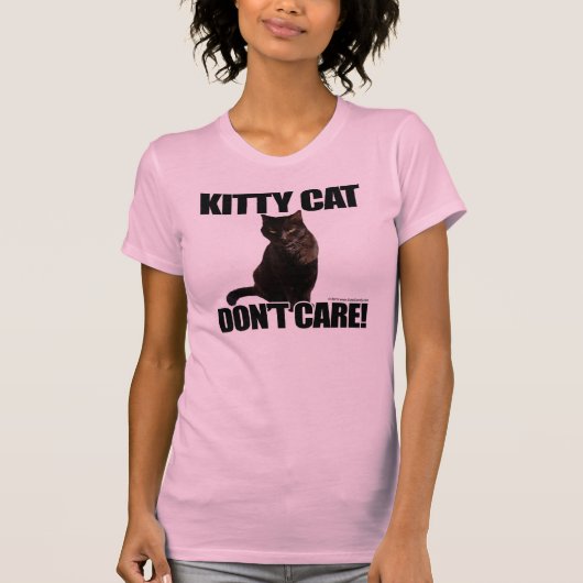子猫猫は気になりません Tシャツ (正面)