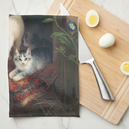 子猫猫 キッチンタオル (四つ折り)