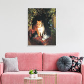 子猫猫 キャンバスプリント (インサイチュ (リビング))