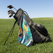 子猫猫 ゴルフタオル (グリーン)