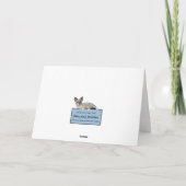 子猫用ティーパーティーグリーティングカード カード (裏面)