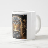 子猫白熱［赤熱］光を放つコーヒーキュア ジャンボコーヒーマグカップ (正面右)