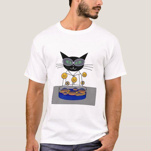 子猫着用保護具 Tシャツ (正面)