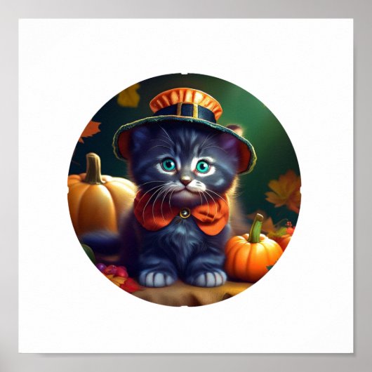 子猫祝の感謝祭 ポスター (正面)