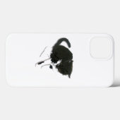 子猫絵画の白黒猫 Case-Mate iPhoneケース (裏面 (横))