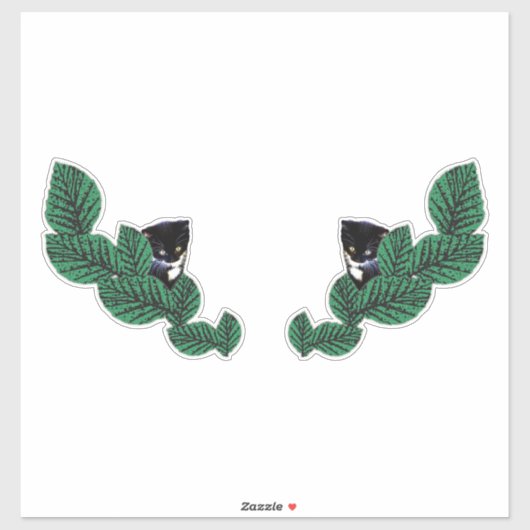 子猫葉 シール (シート)