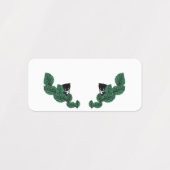 子猫葉 ラベル (デザイン1)