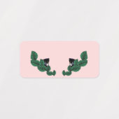 子猫葉 ラベル (デザイン2)