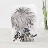 子猫誕生日カード カード (正面)