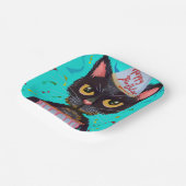 子猫誕生祝いパーティープレート ペーパープレート (傾斜あり)