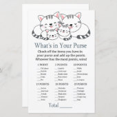 子猫財布ゲームの赤ちゃんシャワーに何が (正面/裏面)