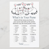 子猫財布ゲームの赤ちゃんシャワーに何が (正面)