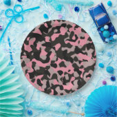 子猫迷彩柄 ペーパープレート (パーティー)