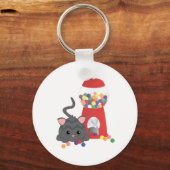 子猫遊とガンボール キーホルダー (正面)