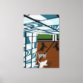 子猫遊 キャンバスプリント (正面)