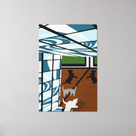 子猫遊 キャンバスプリント