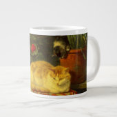 子猫遊 ジャンボコーヒーマグカップ (正面右)