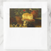 子猫遊 長方形シール (バッグ)