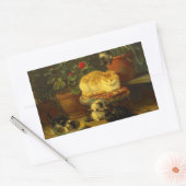 子猫遊 長方形シール (封筒)