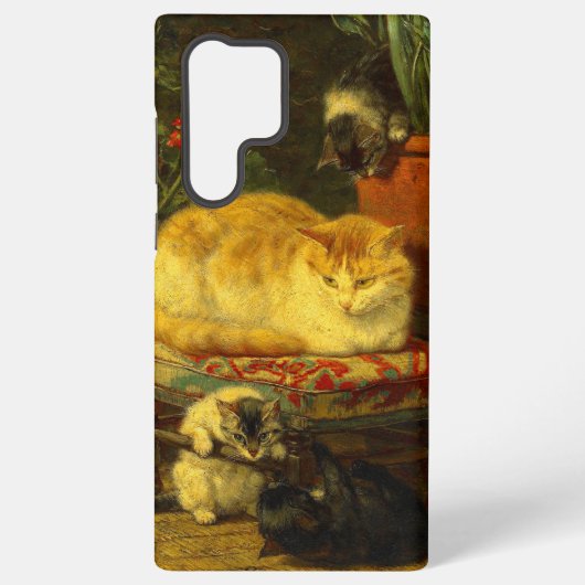子猫遊 SAMSUNG GALAXYケース (裏面)